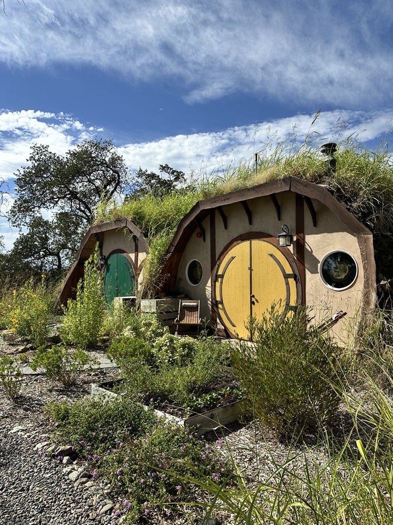 on the road in california, a Hobbit House hotel